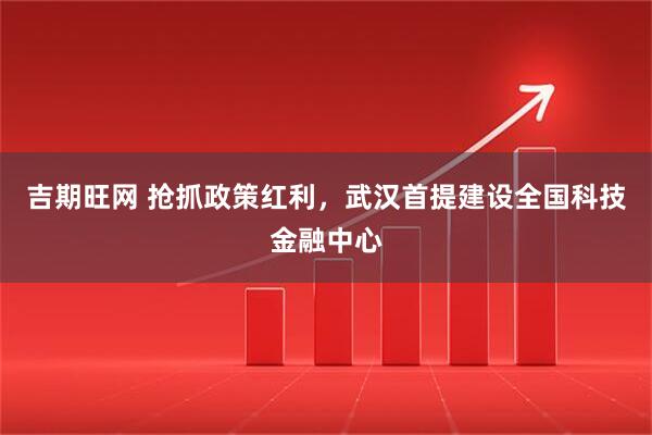 吉期旺网 抢抓政策红利，武汉首提建设全国科技金融中心